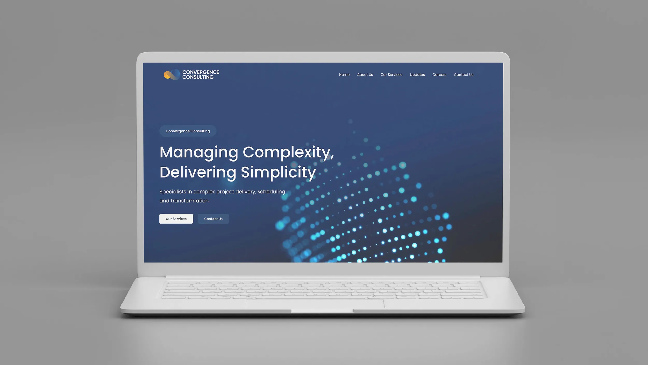 Brand identity and website for a Canberra project management consultancy serving the Australian Government. Designed by POV New Zealand (www.pov.nz)