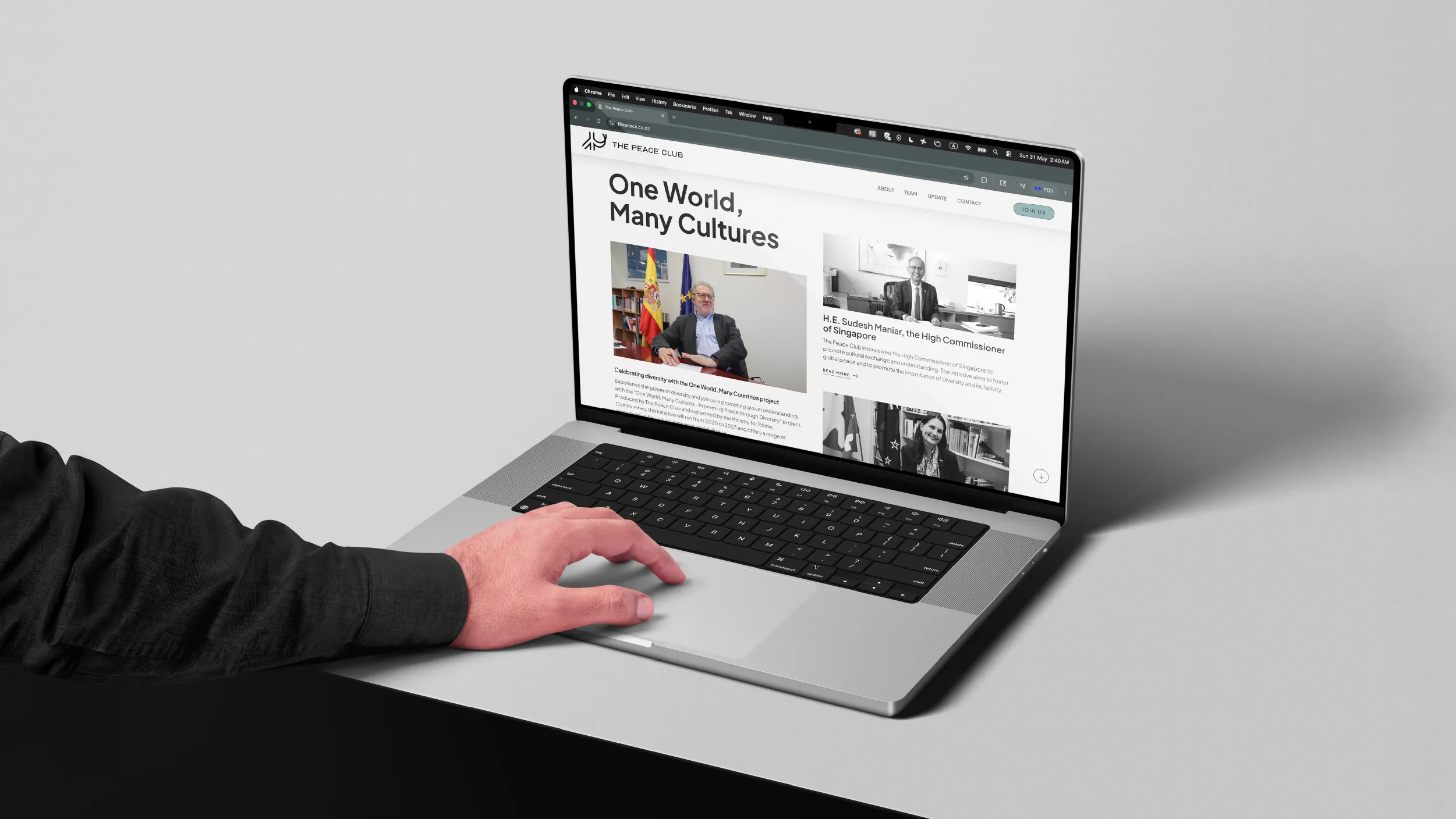 The Peace Club brand identity website Dunedin New Zealand - Designed by POV NZ www.pov.nz