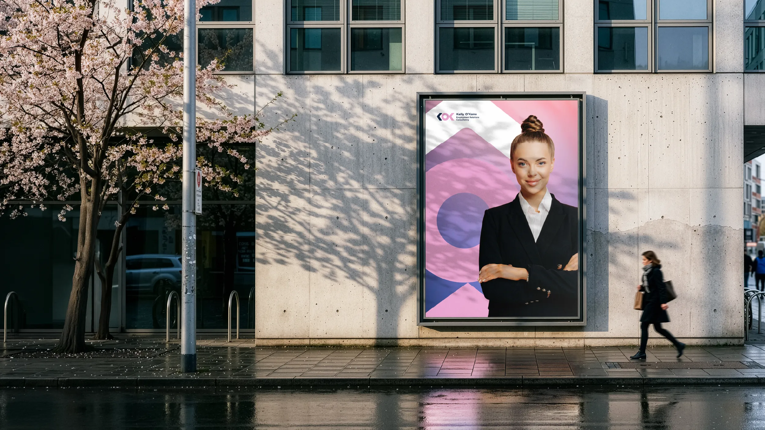 KOK Consultancy Brand Identity and Visual Identity | POV Creative Agency Meta Description: POV created the brand identity and visual identity for KOK Consultancy Limited, Kelly O'Kane's employment relations practice. A modern, purposeful mark paired with a palette of dark blue and orchid pink. Designed by POV NZ (www.pov.nz)