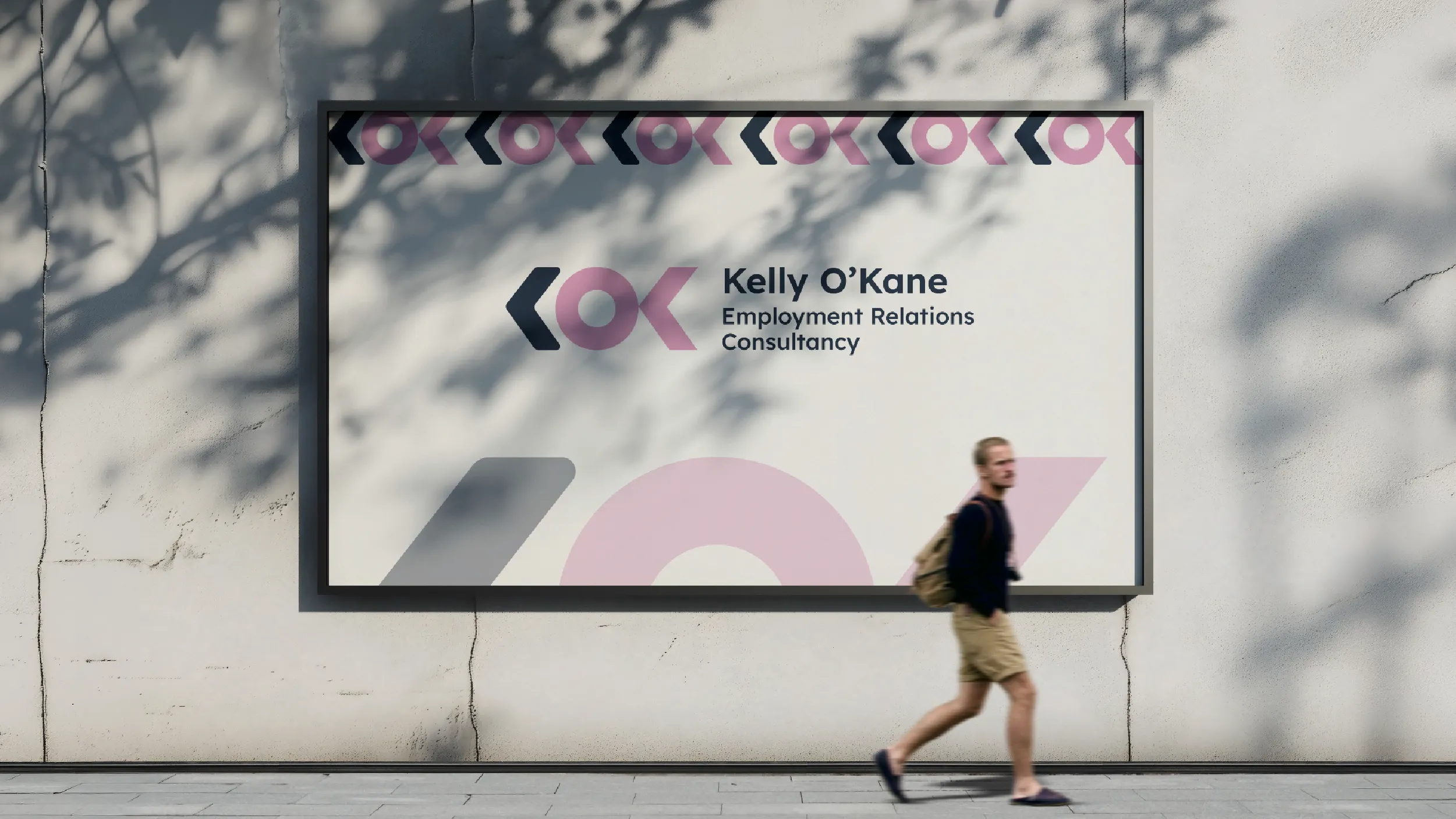 KOK Consultancy Brand Identity and Visual Identity | POV Creative Agency Meta Description: POV created the brand identity and visual identity for KOK Consultancy Limited, Kelly O'Kane's employment relations practice. A modern, purposeful mark paired with a palette of dark blue and orchid pink. Designed by POV NZ (www.pov.nz)